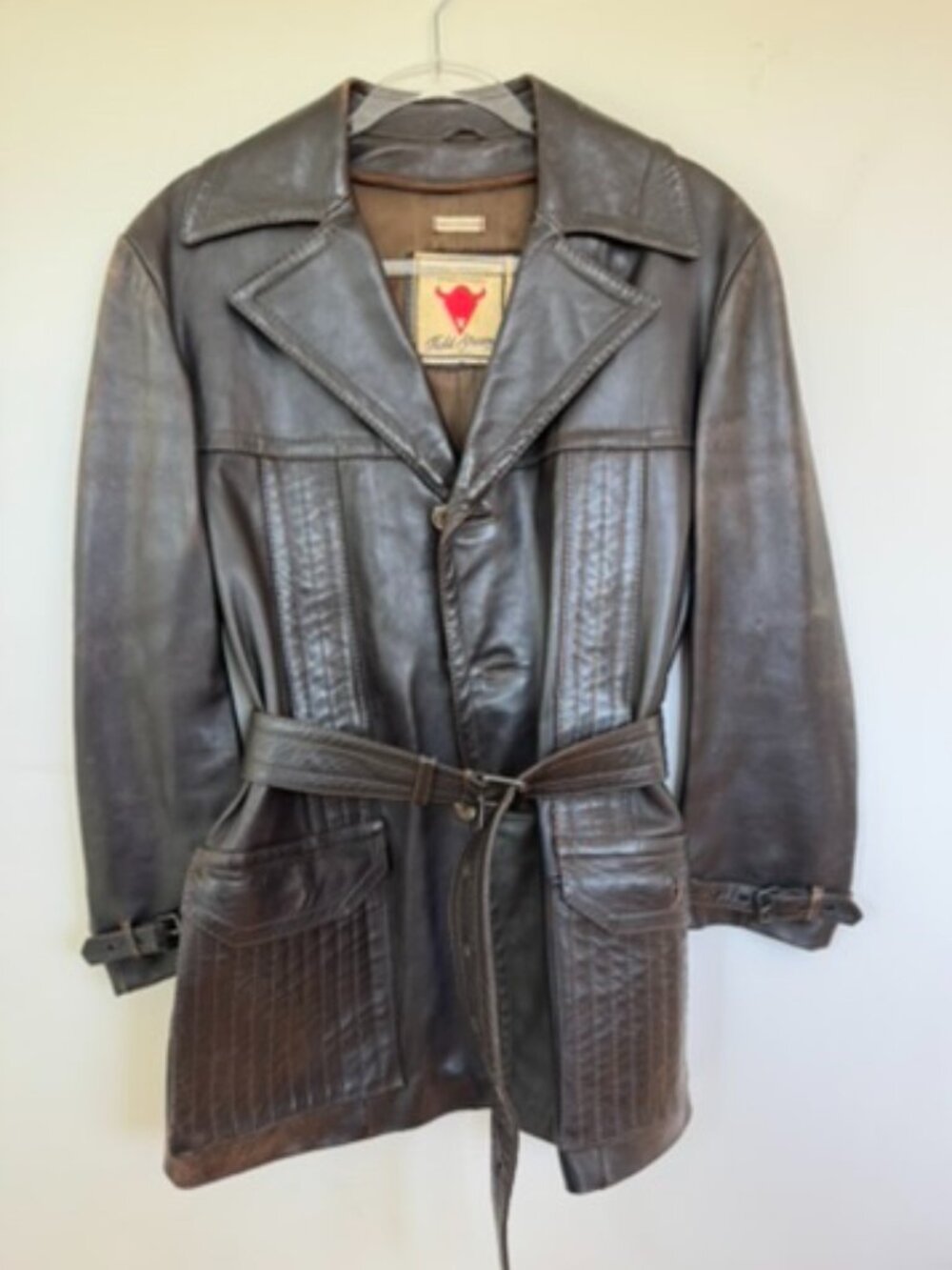 Gordon & Ferguson Co VINTAGE 1970s Field & Stream Dark Brown Leather Norfolk